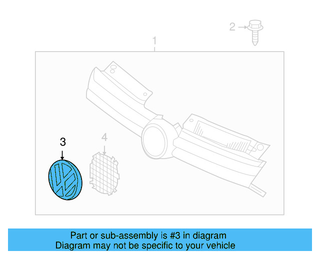 Emblem Screen 5K0-853-343-H81 - View 11