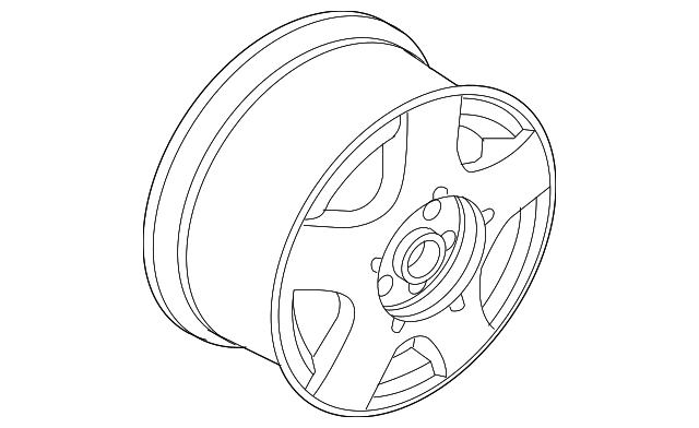 Wheel, Alloy 1C0-601-025-G-091 - View 3