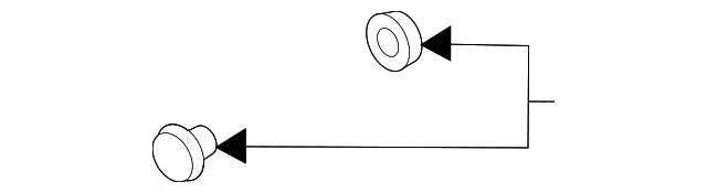 Center Seat Belt Button 443-857-847-A - View 3