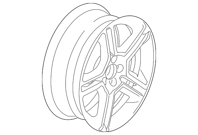 Wheel, Alloy 1C0-601-025-AB-8Z8 - View 4