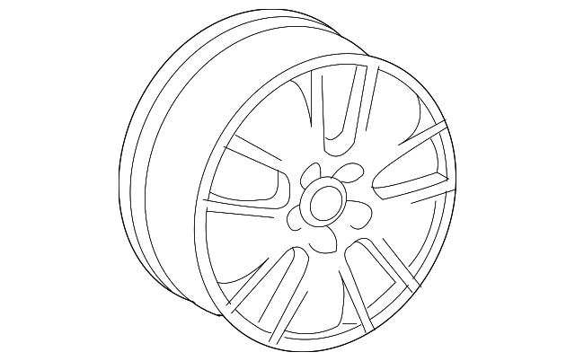 Wheel, Alloy 1C0-601-025-P-8Z8 - View 2