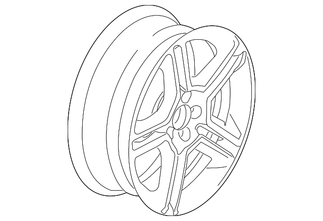 Wheel, Alloy 1C0-601-025-K-Z31