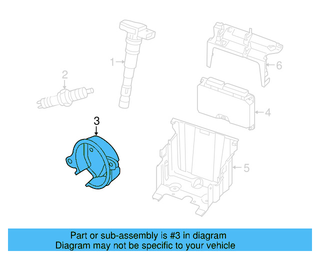 Engine Camshaft Position Sensor 06A-905-161-A - View 25