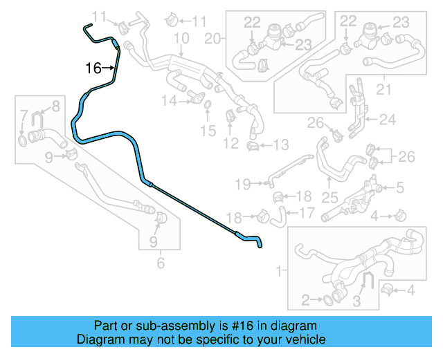 Overflow Hose 7P6-122-447-N - View 6