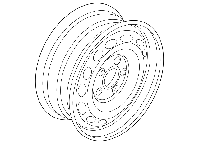 Wheel, Alloy 5N0-601-025-R-8Z8 - View 3