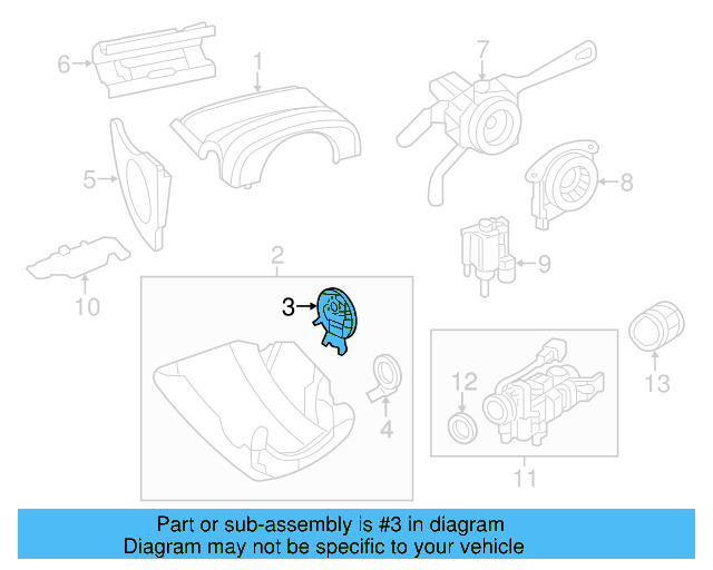 Steering Column Cover Plug 5N0-905-354-A-82V