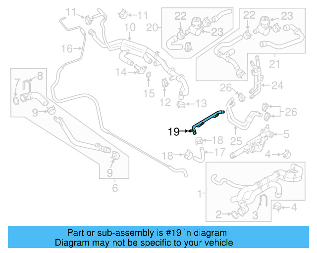 Water Pipe 03H-121-065-D - View 4