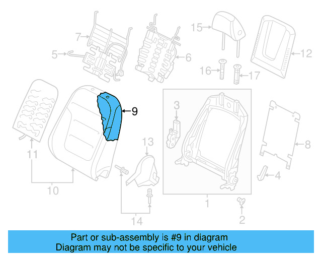 Seat Back Pad 7P6-881-775-AB - View 4