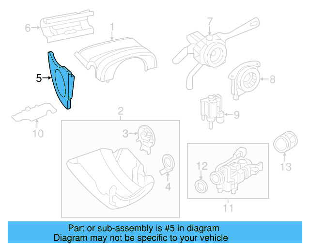 Cylinder Bezel 1K0-905-869-A-9B9 - View 16