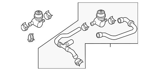 Water Hose Assembly 7P0-122-049-H - View 2