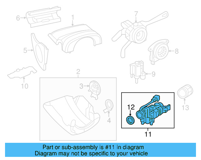 Ignition Lock Housing 5C6-905-841 - View 10