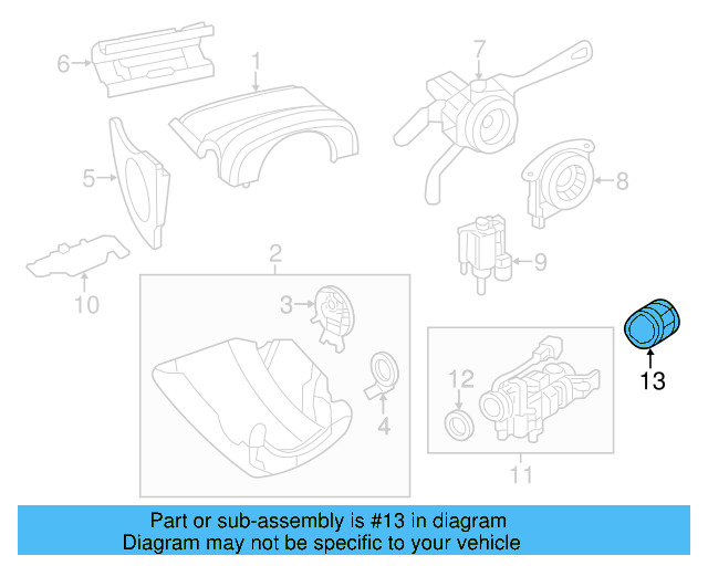 Ignition Lock Cylinder 107-905-855-CF - View 20