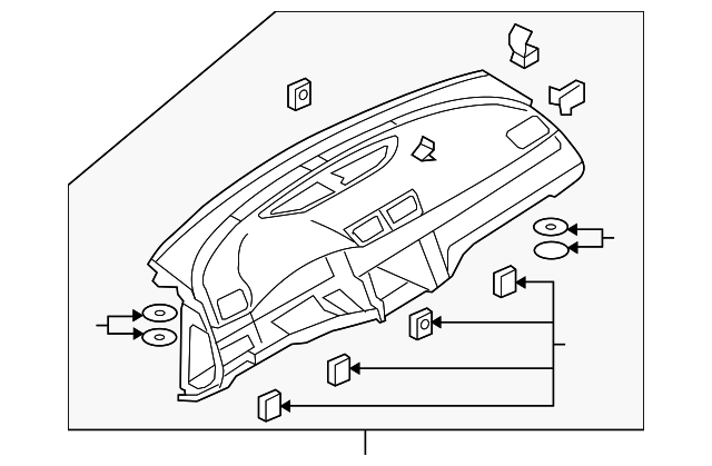 Instrument Panel 3AB-857-004-A-OBP - View 5