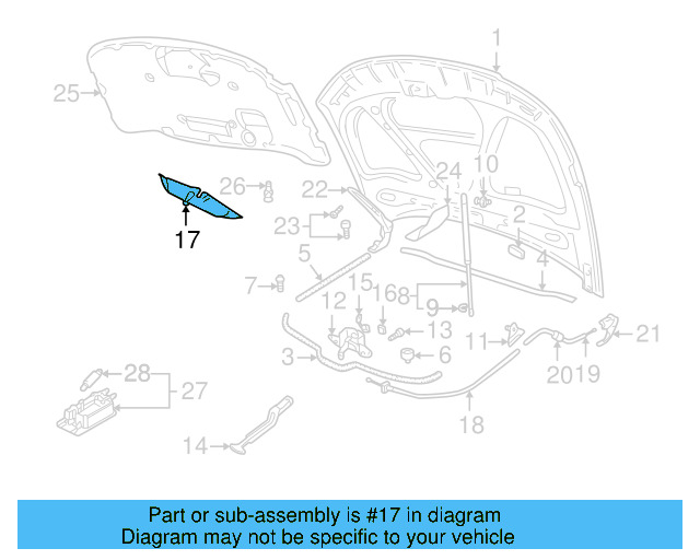 Release Cable Grommet 8D0-823-591-A - View 6