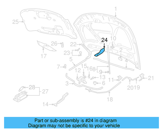 Hinge Cover 3B7-823-629-B41 - View 3