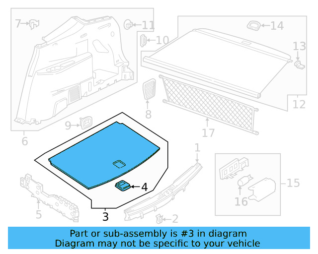 Floor Cover 3CN-858-855-B-JB1 - View 4