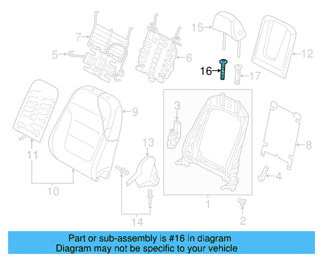 Headrest Guide 1K0-881-920-R-95T