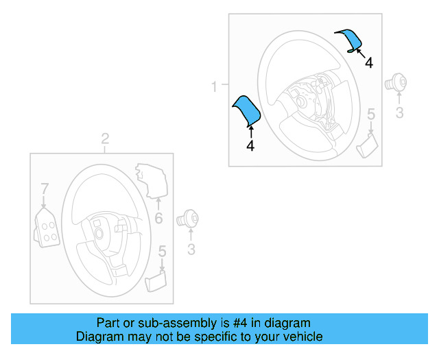 Lower Pad 1K0-419-685-M-44U - View 3