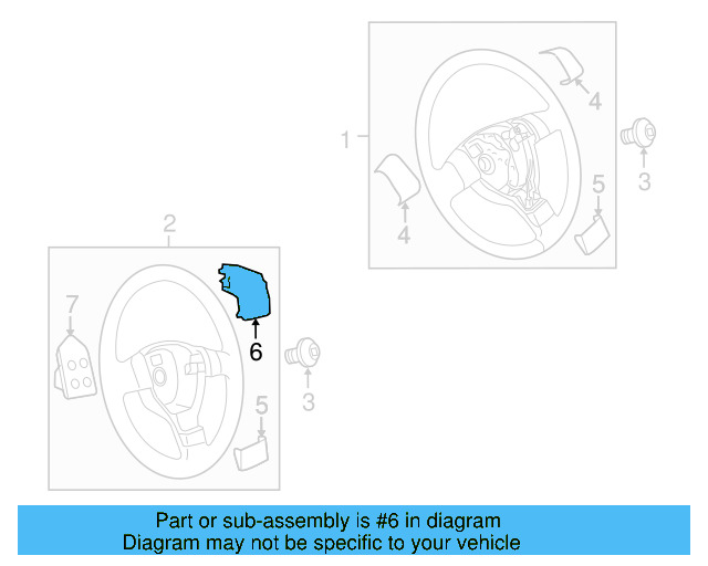 Control Switch 3C0-959-538-A-REH - View 2