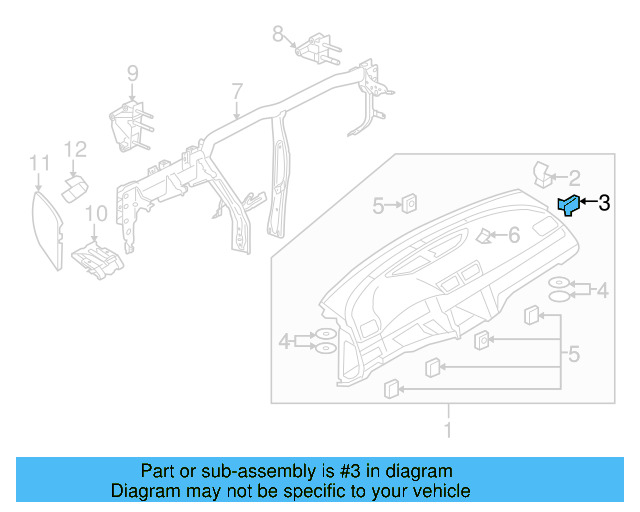 Side Cover Clip 1K0-867-388-A - View 48