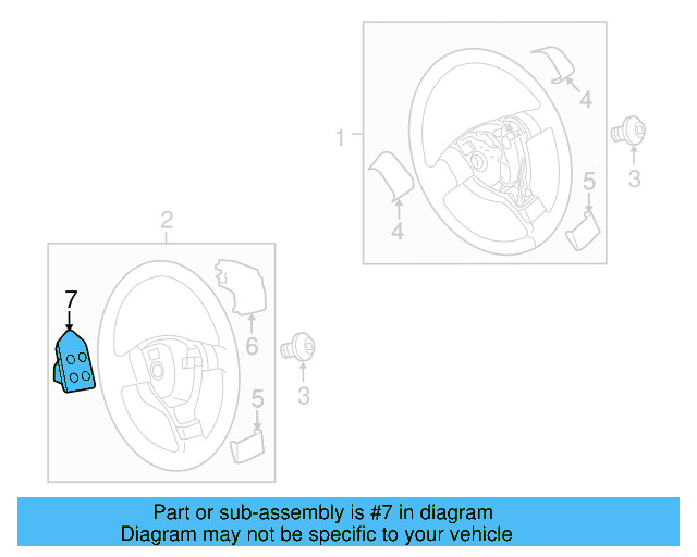 Control Switch 3C0-959-537-D-REH - View 2
