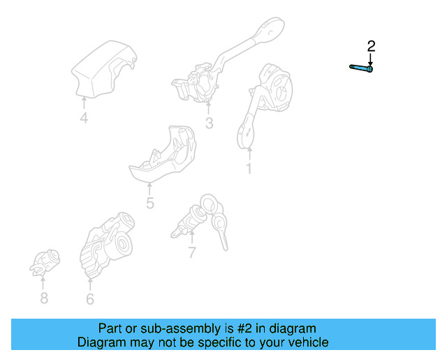 Signal Switch Screw 321-953-573 - View 4