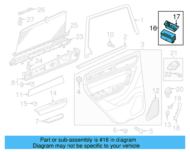 Speaker Grille 7P6-867-149-3G4