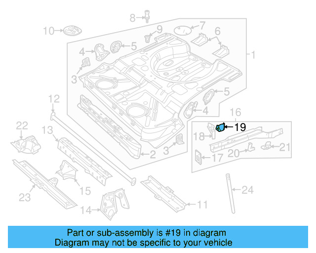 Muffler Bracket 1K0-803-545-A - View 6