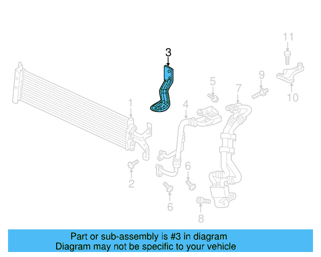 Oil Cooler Bracket 5QF-317-355-A - View 3