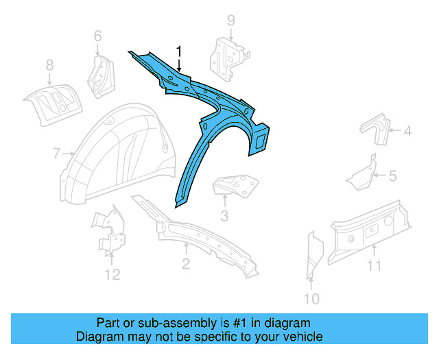 Inner Panel 5C5-809-403-C - View 8