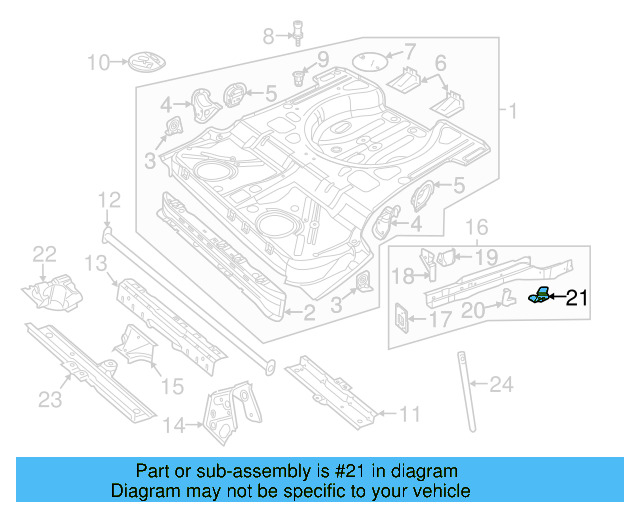 Retainer Plate 1K0-611-791-A - View 10