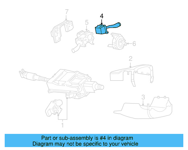 Wiper Switch 3D0-953-503-A - View 3