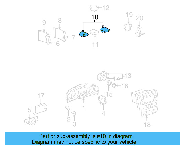 Turn Signal Switch 3D0-953-513 - View 16