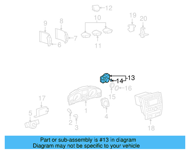 Ignition Switch 3D0-905-865-H-01C