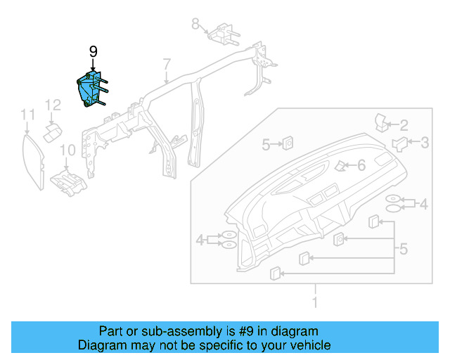 Retaining Bracket 3C1-857-953-A - View 6