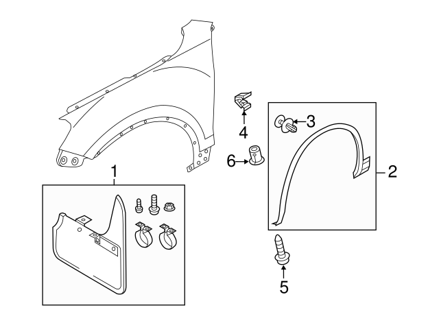Wheel Opening Molding Screw N-910-907-01 - View 41