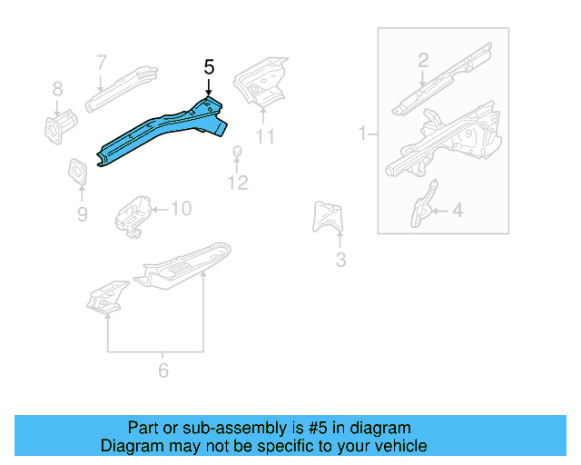 Lower Rail 8D0-803-104 - View 4