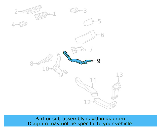 Floor Duct 3QF-819-806-A