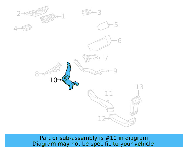 Floor Duct 3QF-819-805-A - View 2