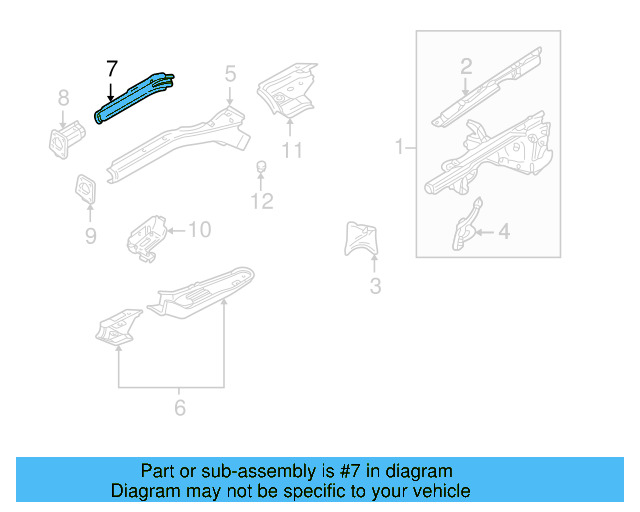 Filler Plate 8D0-802-157-A - View 6
