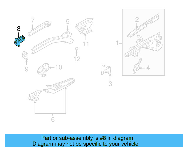 Front Section 8D0-803-104-A - View 2