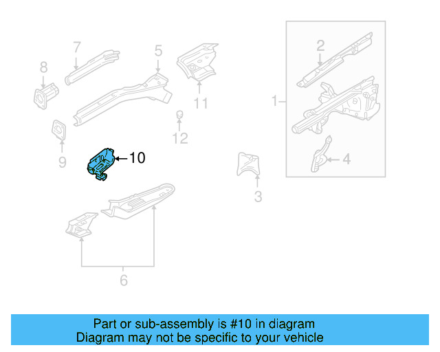 Reinforcement 8D0-803-118-A - View 6