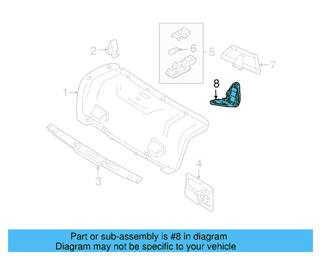 Warning Triangle Mount 3B5-860-285-B-B41 - View 3