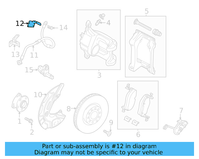Brake Hose Upper Bracket 1EA-611-846-B - View 2