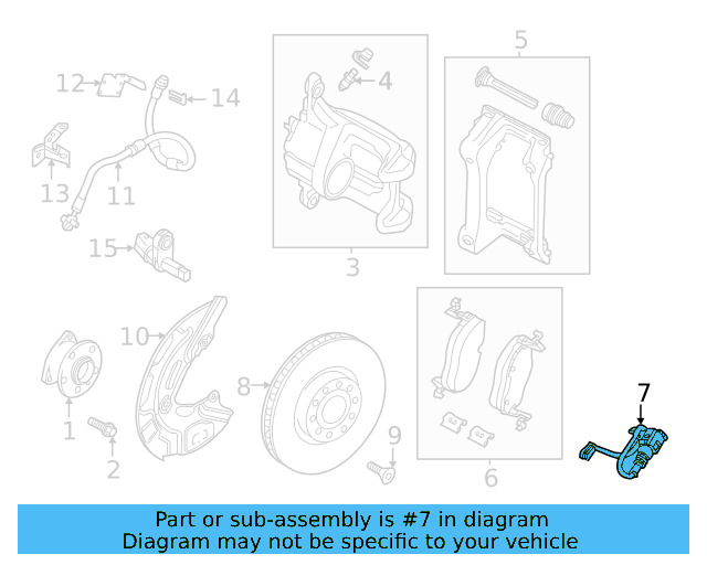 Brake Hose Upper Bracket 1EA-611-846-B - View 5