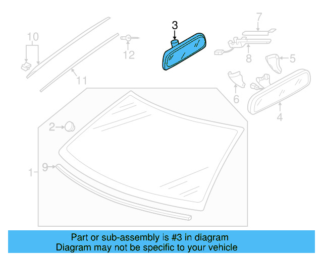 Mirror Inside 3C0-857-511-J-9B9 - View 52