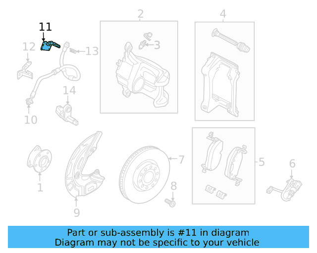 Brake Hose Upper Bracket 1EA-611-845-B - View 4