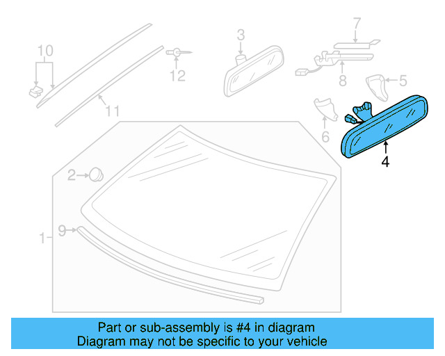 Mirror Inside 3G0-857-511-AM-9B9