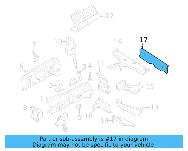 Rear Support Filler 1EA-803-230 - View 3
