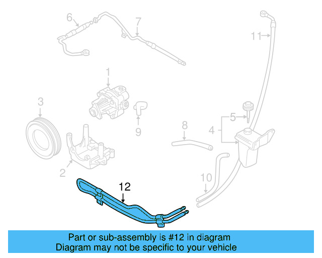 Power Steering Cooler Tube 8D0-422-885-P - View 8